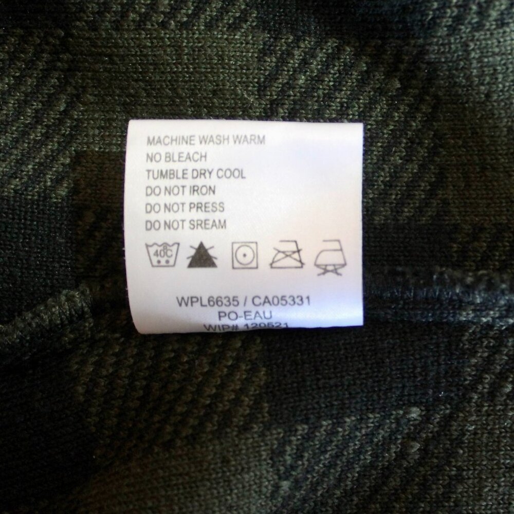 Woolrich Vest Womens Size L Green Black  Check Moose Full Zip Front Pockets - Picture 9 of 9